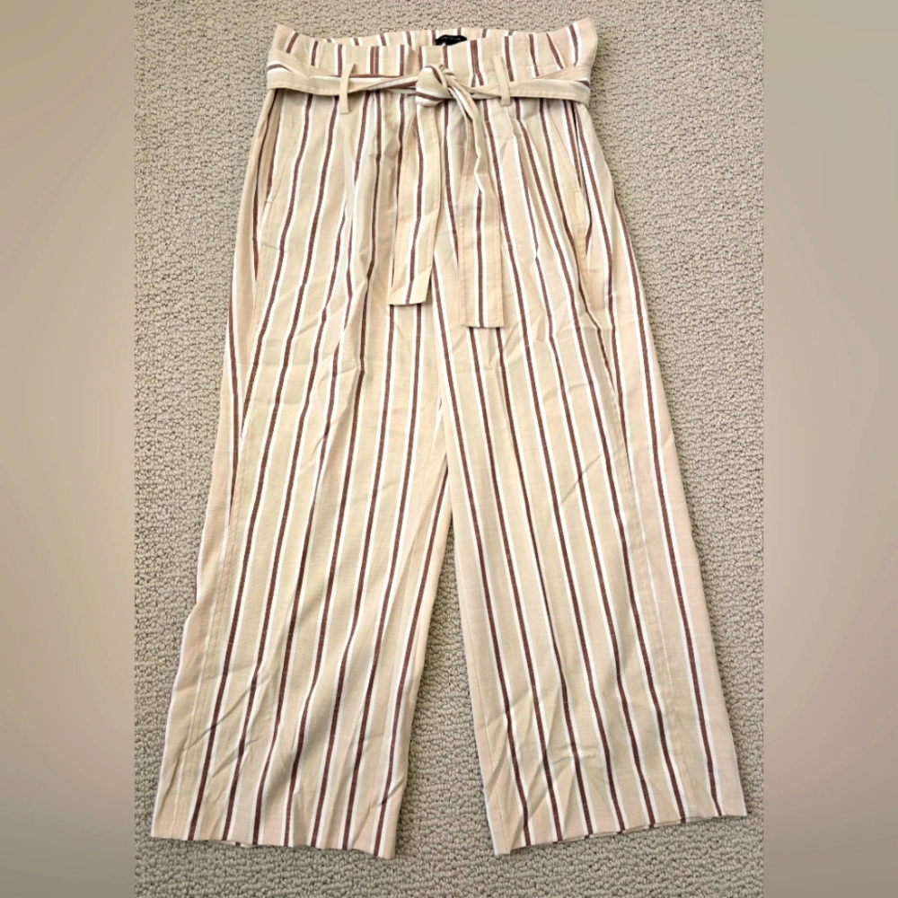 Ann Taylor Factory Striped High-Waisted Pants